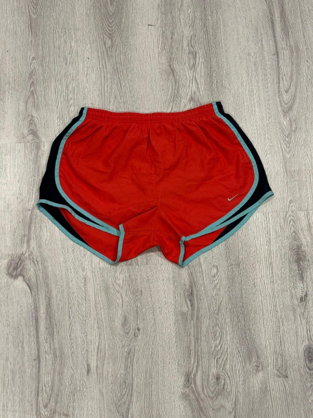Nike Tempo Running Shorts - Burnt Orange & Navy - Size Medium.